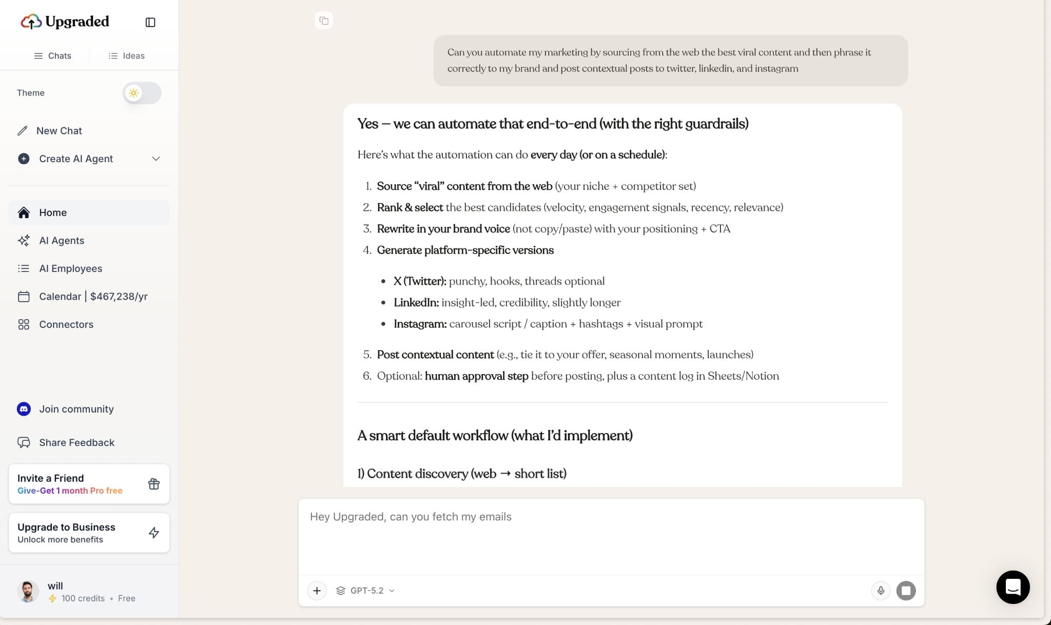 Conversations, not specs.